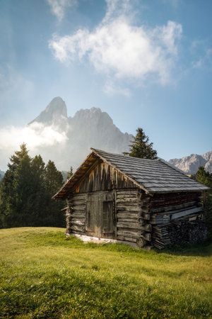 The Dolomites Mountains in Northern Italyの写真素材