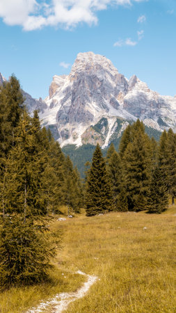 The Dolomites Mountains in Northern Italyの写真素材