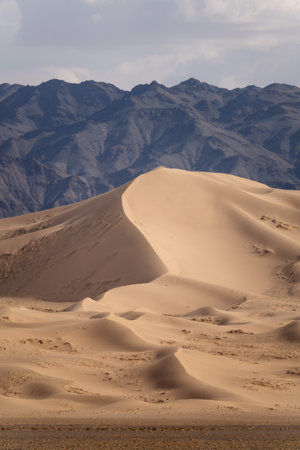 Gobi Desert in Central Mongoliaの写真素材