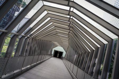 Modern Architecture in Downtown Singapore, April 2022の写真素材