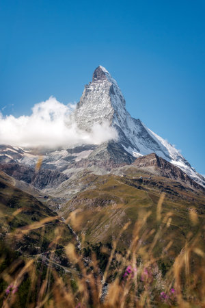 Gornergrat Train up to Matterhorn Viewpointの写真素材