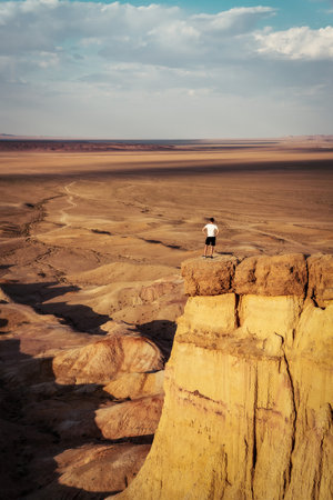 Gobi Desert in Central Mongoliaの写真素材