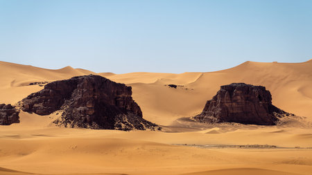 Sahara Desert Tadrart Rouge in Southern Algeria