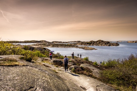 awesome swedish archipelago with lot of pretty little islands