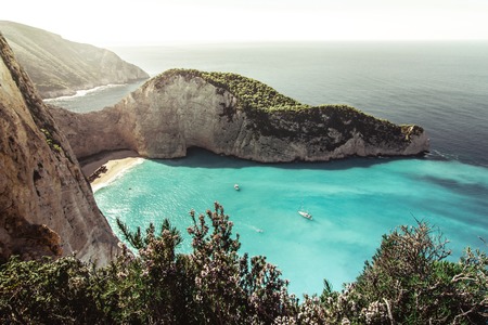 Shipwreck beach - Zakynthos, Greece.の写真素材