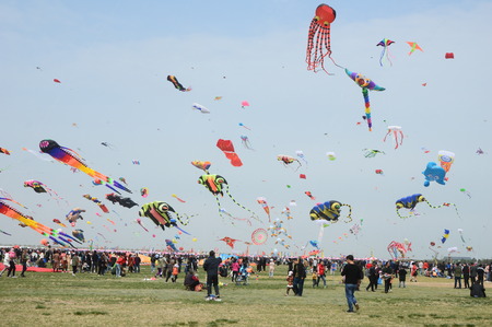 Weifang Binhai Kite Flying Fieldのeditorial素材