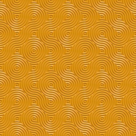 yellow to brown maze texture of ringsの写真素材