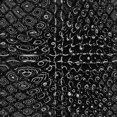 seamless texture of metallic intertwined wires on blackの写真素材
