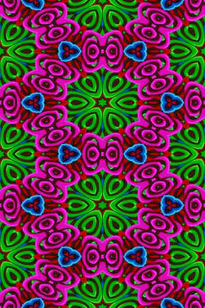 seamless texture of bright colored plastic ornaments