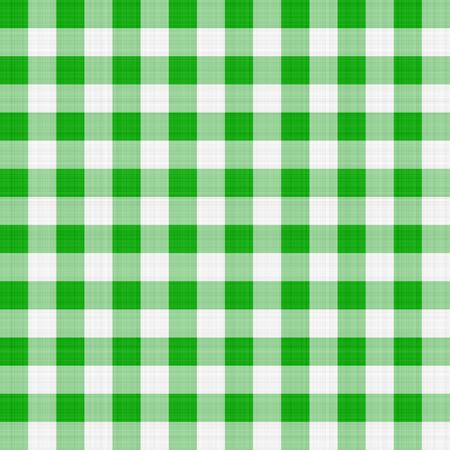seamless texture of green and white blocked tartan clothの写真素材