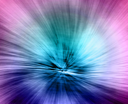 Image of Motion fast in colorful tunnel ,abstract speed toward the light.Abstract Blur Car Traffic Tunnel Background. vortex with a bright light streaks. zooming blur rotate circle pattern backgroundの写真素材