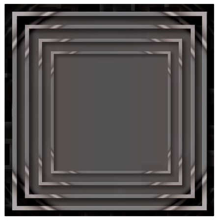 Illustration of grey empty, single, colorful, web, internet, square frame.の写真素材