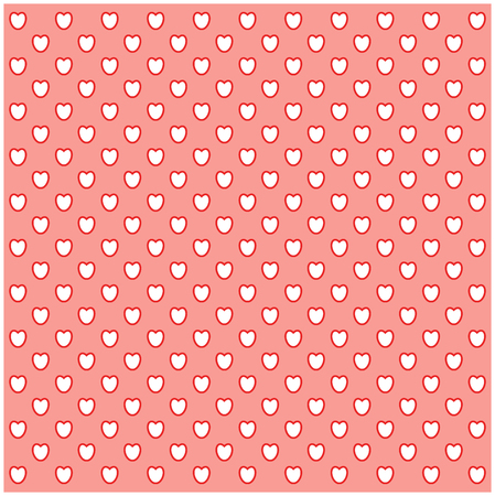heart pastel pink background. vector illustration isolated on white background.