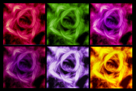 abstract rose flower background, beautiful banner wallpaper design illustrationの写真素材