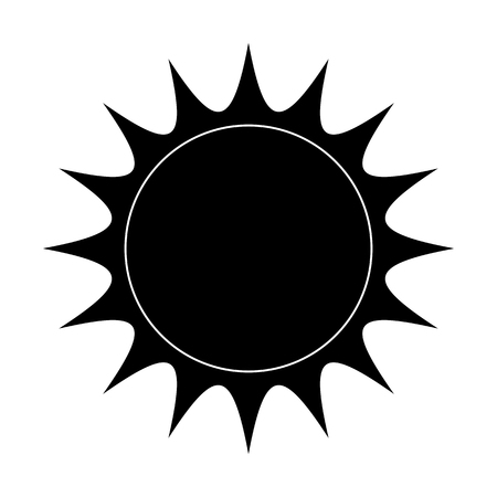 sun vector symbol icon design. illustration isolated on white backgroundのイラスト素材