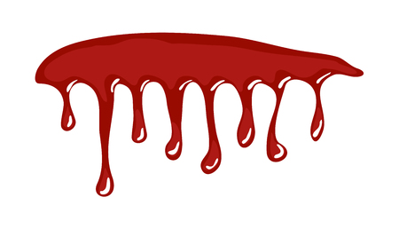 blood, ink drip, dripping paint vector symbol icon design. Beautiful illustration isolated on white backgroundのイラスト素材