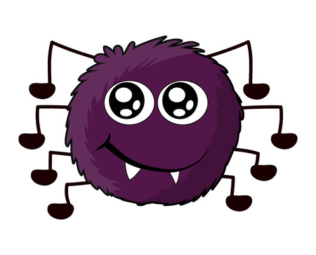 halloween spider vector symbol icon design. Beautiful illustration isolated on white backgroundのイラスト素材