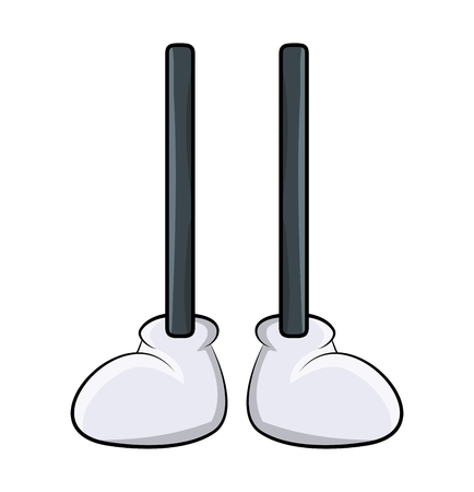 cartoon leg, foot, shoe vector symbol icon design. Beautiful illustration isolated on white backgroundのイラスト素材