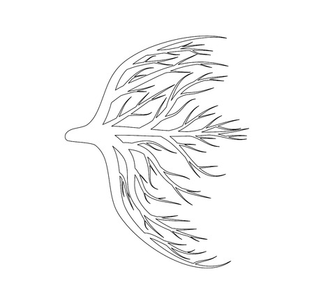 eye veins, blood, vessels vector symbol icon design. Beautiful illustration isolated on white backgroundのイラスト素材