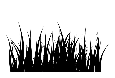 Grass silhouette vector symbol icon design. Beautiful illustration isolated on white backgroundのイラスト素材