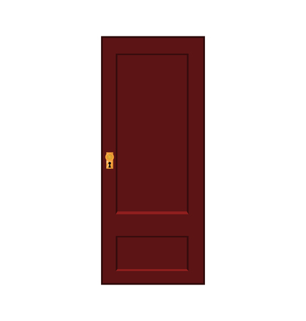 cartoon door vector symbol icon design. Beautiful illustration isolated on white backgroundのイラスト素材