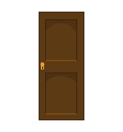 cartoon door vector symbol icon design. Beautiful illustration isolated on white backgroundのイラスト素材