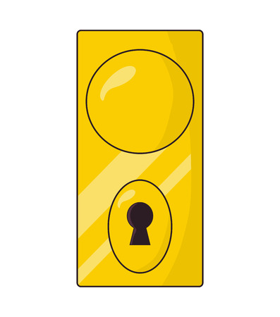 Modern door knob, handle vector symbol icon design. Beautiful illustration isolated on white backgroundのイラスト素材