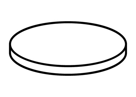 Cartoon coin vector symbol icon design. Beautiful illustration isolated on white backgroundのイラスト素材