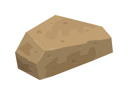 cartoon rock vector symbol icon design. Beautiful illustration isolated on white backgroundのイラスト素材