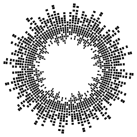 Equalizer music sound wave circle vector symbol icon design.のイラスト素材