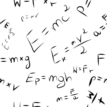 e = mc2 seamless background texture beautiful banner wallpaper design illustrationのイラスト素材