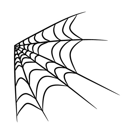 spider web vector symbol icon design. Beautiful illustration isolated on white backgroundのイラスト素材