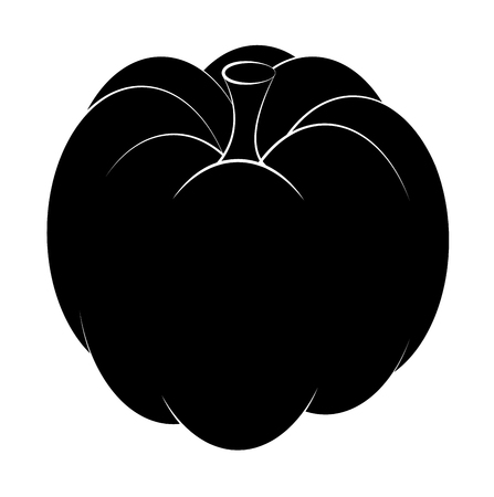 pumpkin  vector symbol icon design. Beautiful illustration isolated on white backgroundのイラスト素材