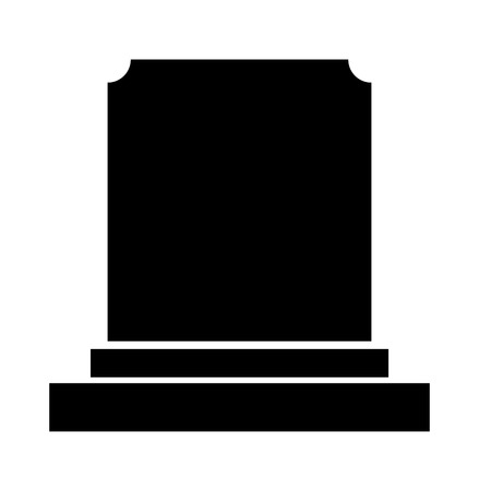 Gravestone halloween icon.のイラスト素材