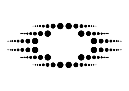 Dot line simple page footer vector designのイラスト素材