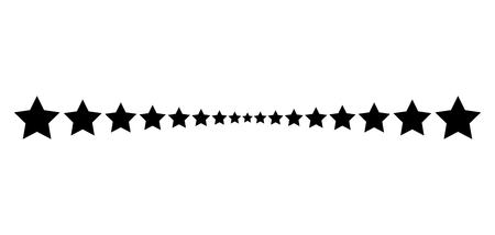 star line divider vector design footer modern border のイラスト素材