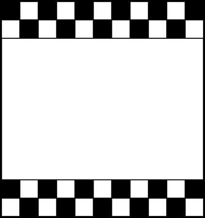 checkered chess board with white space for textのイラスト素材