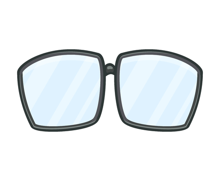 cartoon glasses vector design isolated on whiteのイラスト素材