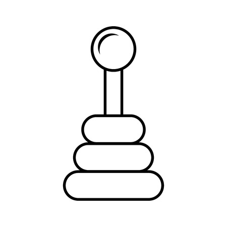 gearbox knob icon outline design isolated on white backgroundのイラスト素材