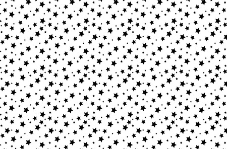 star pattern background, black star wallpaper designのイラスト素材