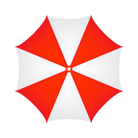 umbrella icon top view design isolated on white backgroundのイラスト素材