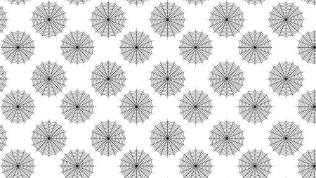 spider web seamless pattern design isolated on white backgroundのイラスト素材