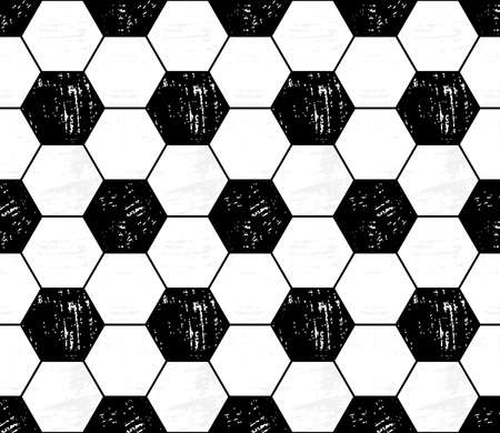 Soccer ball, pattern. Hexagon geometric texture for football wallpaper. Vector template.のイラスト素材