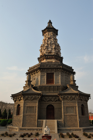 Zhengding Hebei Guanghui Templeの写真素材