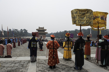 Qing Xiling ancient scene