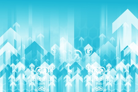 Blue Arrows Business Background. Great for Business Related Artworks.の写真素材