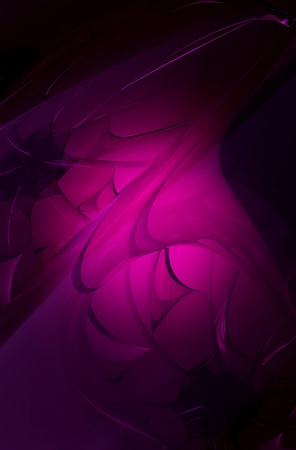 Glassy Dark Pink 3D Art Background. Cool Glassy Objects 3D Rendered Illustration. Great Digital Art Background.の写真素材