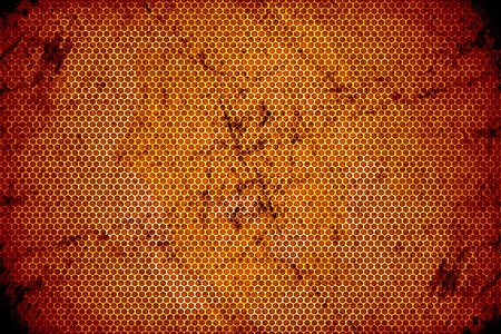 Burned Out Meshy Metal Background. Old and Dirty Burned Metal Texture.の写真素材