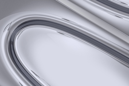 Chromed 3D Hi-Tech Corporate Background. Cool Glassy Chrome Style - Vertical Corporate Abstract Background.の写真素材