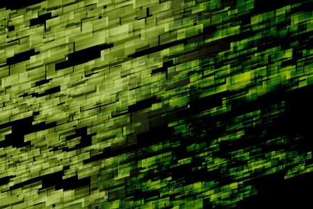 Digital Green Background  Abstract Digital Background - Green Objects in Motion  Black - Dark Green 